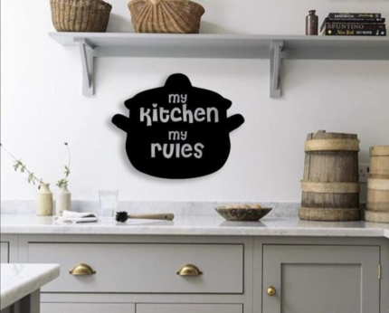 My Kitchen My Rules Wall Decor