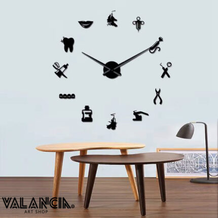 3D Dentist Wall Clock